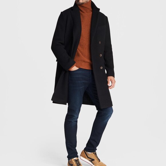 Men's Rag & Bone Wool Hatchet Classic Fit Coat in Black